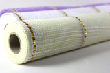 PLASTIC WRAPPING MESH( P3850 WIDE GOLD CHECK)