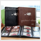 Crocodile Pattern Leather Album of Black Sheet Self-adhesive