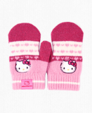 Hello Kitty Girls’ wool Mittens pink heart
