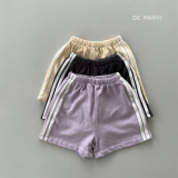 DE MARVI Kids Toddler Color Sheme Line Point Casual shorts Boys Girls Sweatpants Wholesale Korean