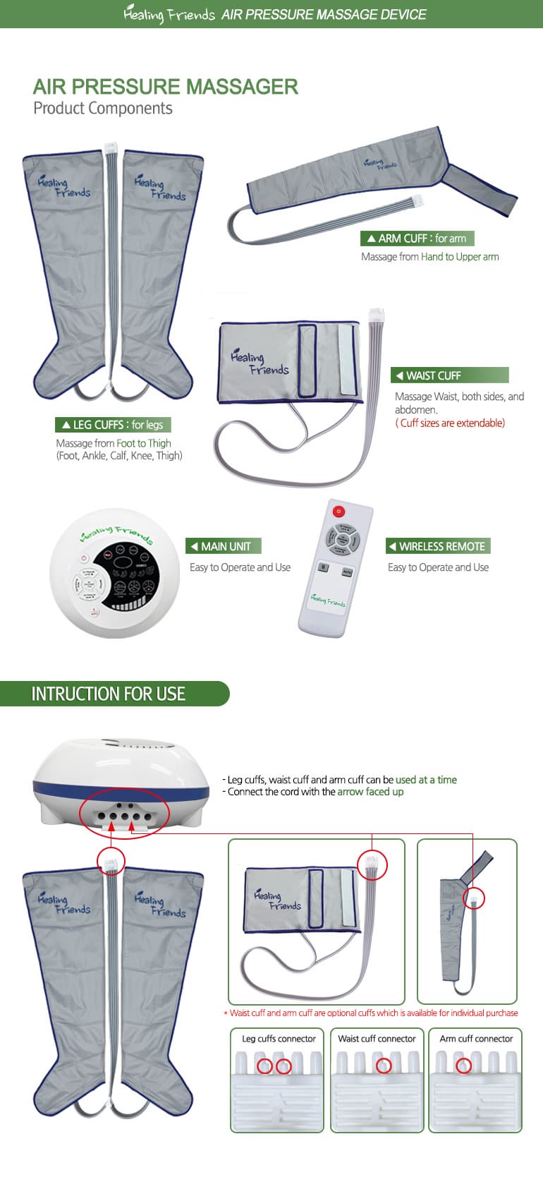 Air Pressure Leg and Arm Massager