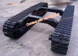 Steel track undercarriage for mining rig