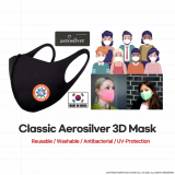 AERO_SILVER 3D Fabric Washable Mask in KOREA