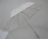  White PVC with printing Golf Umbrella