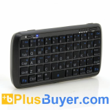 Mini Bluetooth QWERTY Keyboard with 5000mAh Power Bank (54 Keys, Black)