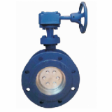 Worm Butterfly Valve (Flange  right clip-on)