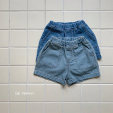 DE MARVI Kids Toddler Elastic waist Shorts Boys Girls Denim pants jeans Wholesale Korean Manufacture