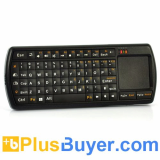 Mini 2.4GHz Wireless Keyboard with Touch Pad, 71 Backlit Keys, LED Flashlight