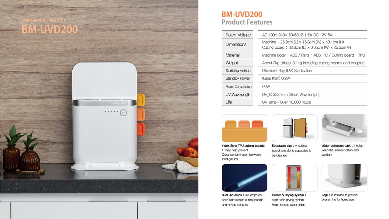 Cutting Board Sterilizer Chopping Board Sterilizer with UV Light  Sterilizing - China UV Light, UV Utensil Cleaner