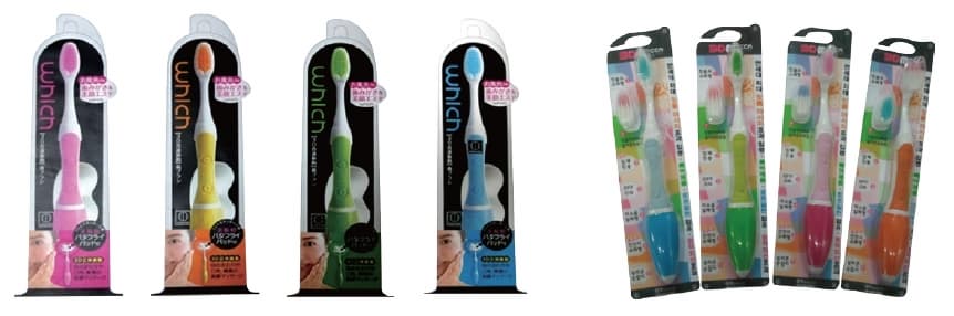 vibration toothbrush body+ micro bristles + gums massage bristles