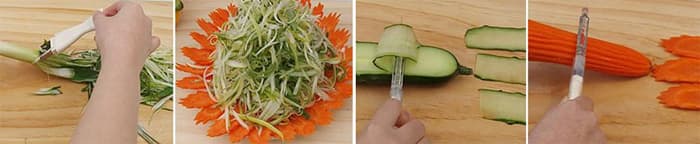 Multipurpose cooking knife use