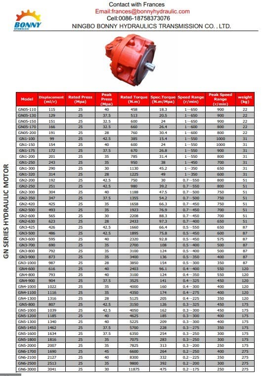 GM hydraulic motor