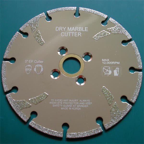 Electroplated Marble Blade made in Korea Designed for clean & smooth cutting with features of excellent cutting performance without chipping & cracking with the help of 