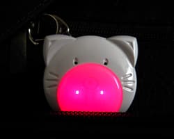 Cat LED bag ring (bag tag, sack ring)