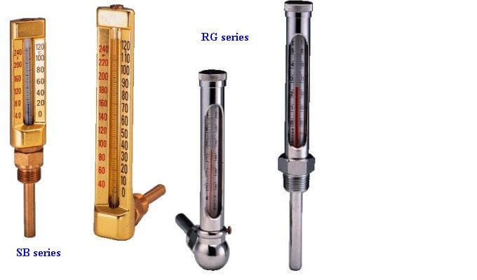 V Shape Industrial Mercury Glass Hot Water Thermometer - China