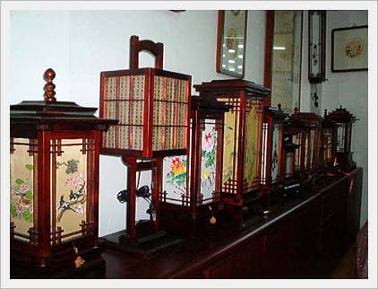 Lamps - Antique Type Wooden Handcrafted.(Electrical)