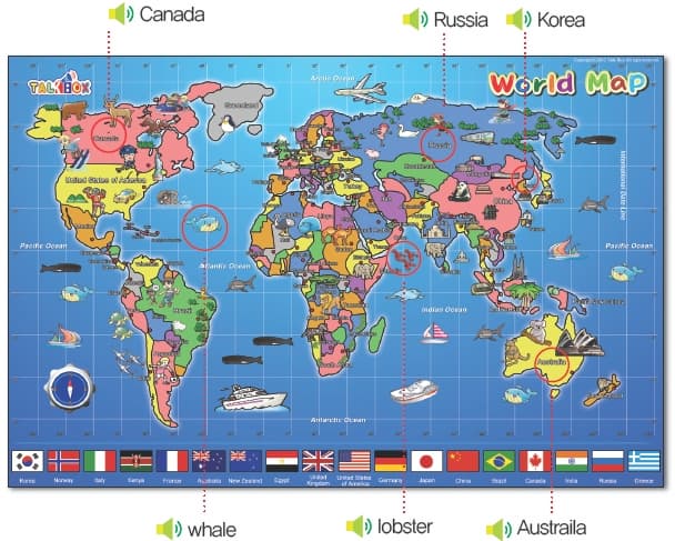 12.My First Talking World Map-for kids, child