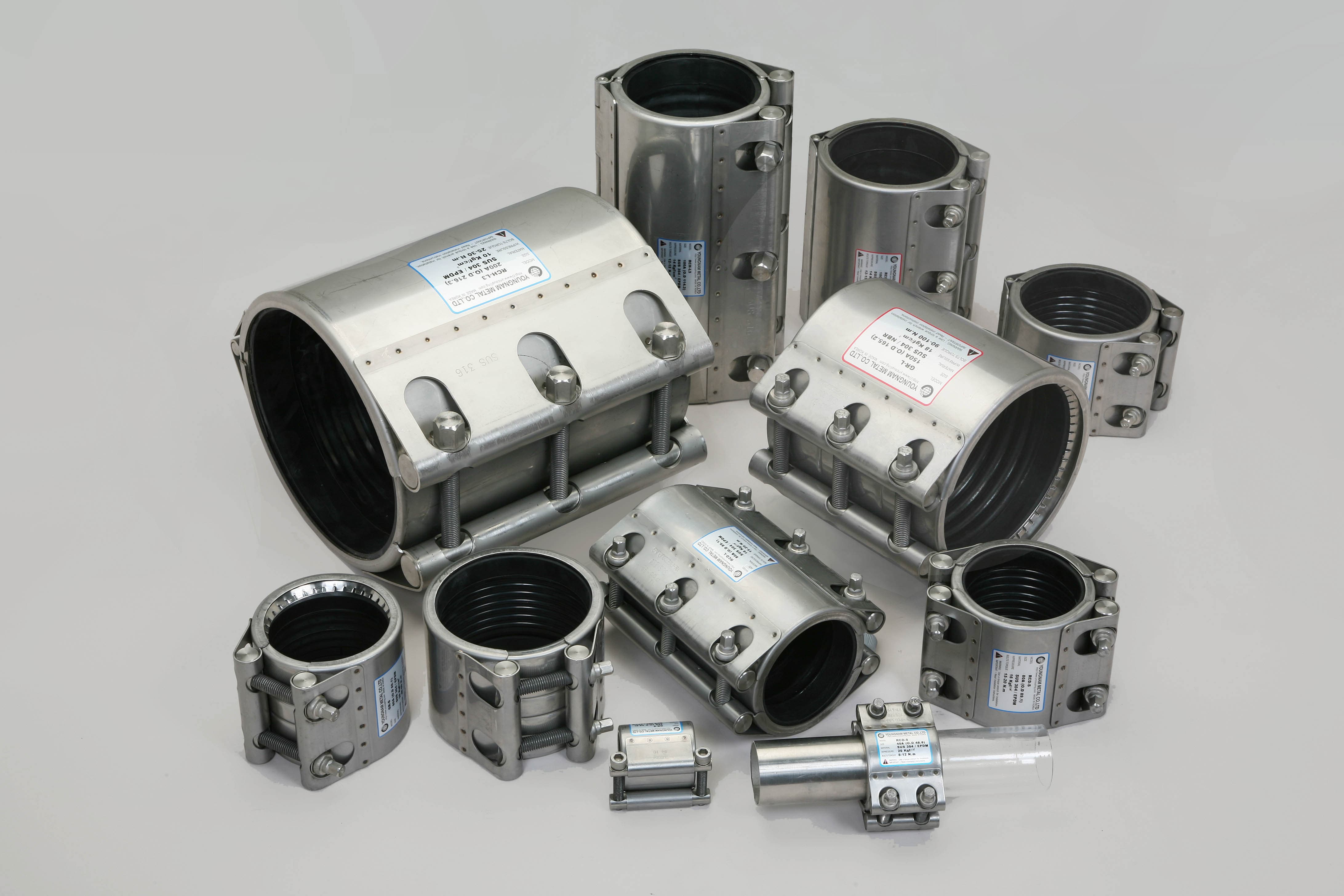 pipe coupling, pipe repiar clamp joints from YOUNG NAM METAL CO., LTD