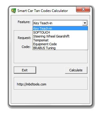 Smart Car Tan Code Calculator 2011