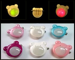 Bear LED brooches (fashion accessories)