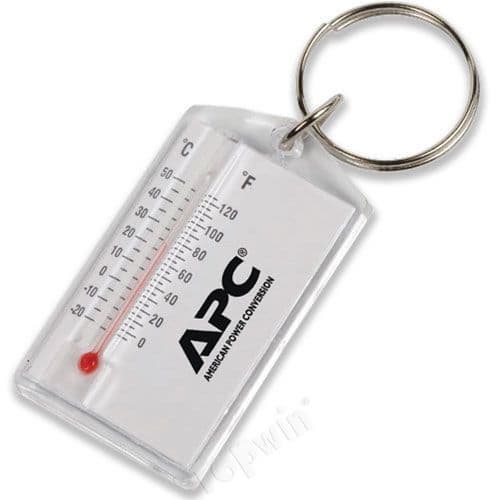 Miller Beer Thermometer Clear Plastic Temperature Logo Key Chain New NOS 2000s 