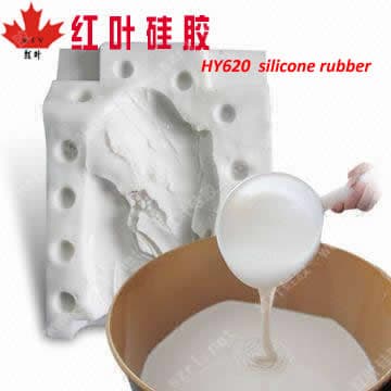 Molding silicone rubber