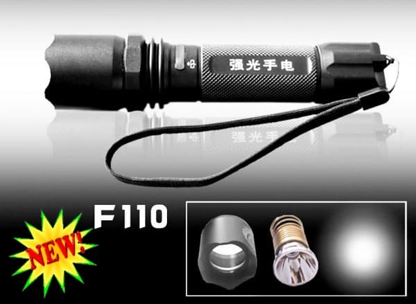 High Power High Lumen, Cree, Aluminum LED Flashlight (JX-F110)