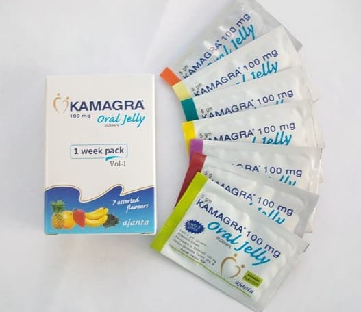 Kamagra Oral Jelly Pack 7 X 100 Mg, Non Prescription, Ajanta