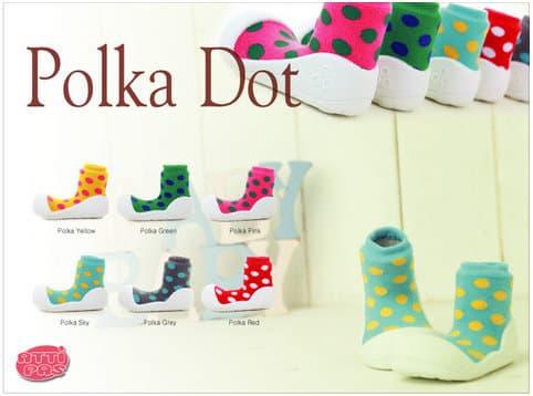 Baby Shoes, ATTIPAS - Polka Dot