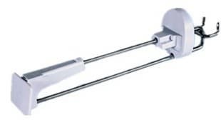 Anti Sweep Stop Lock for Pegboard or Slat-Wall Unlock Key is not Included 6mm Plastic Retail Shop Security Display Hook Anti 100 A Lock, White Theft