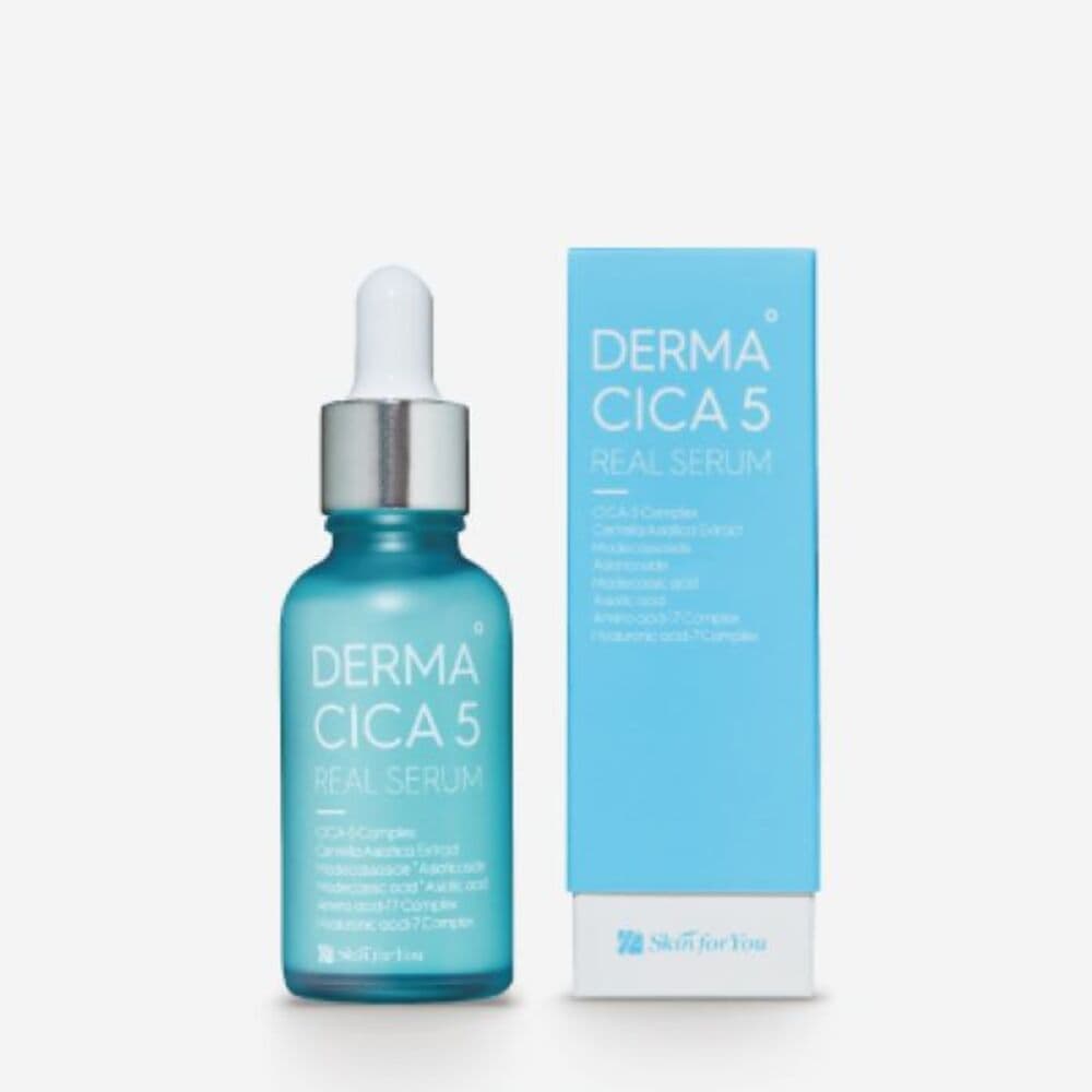 Skin for you DERMA CICA 5 REAL SEURM Vegan Hypoallergenic Moisturizing Whitening and Wrinkle improve