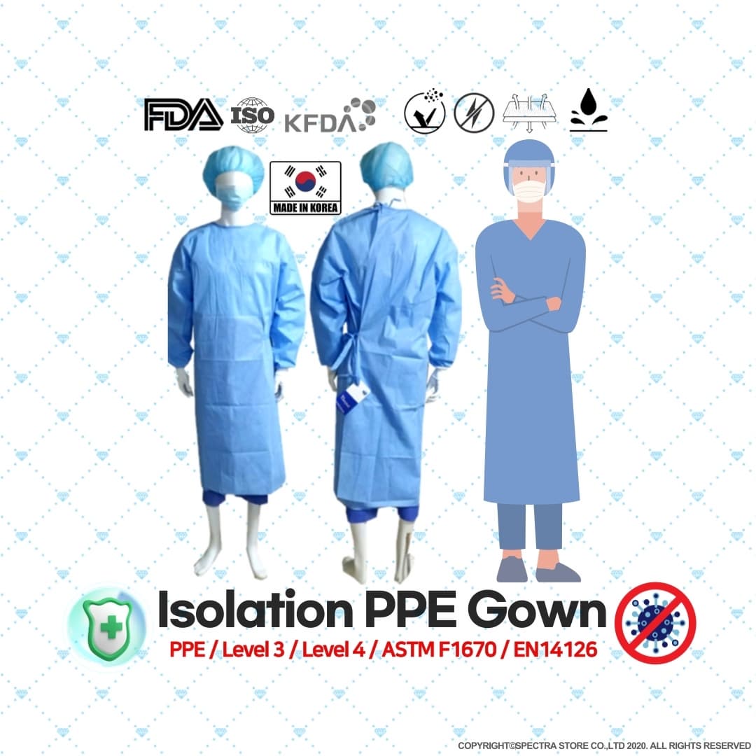 Korea Isolation Protective Disposable Gown _Level 3_Level 4_