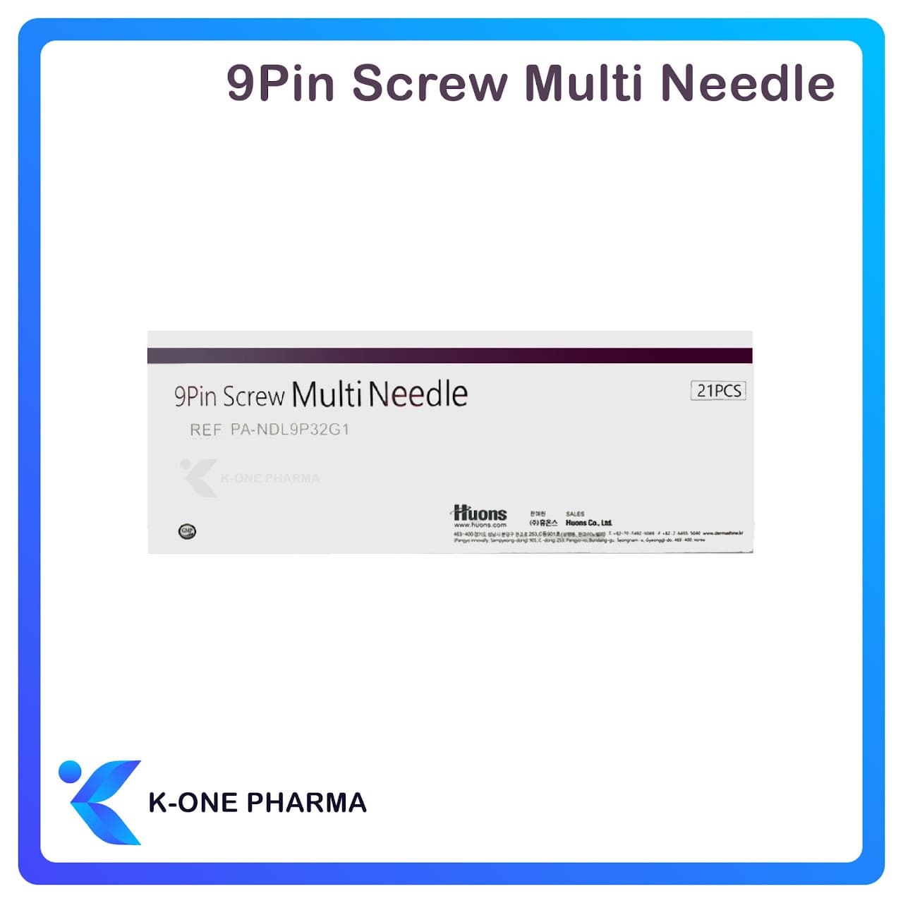 9PIN SCREW MULTI NEEDLE Endogenous Relieve Pain Mesotherapy