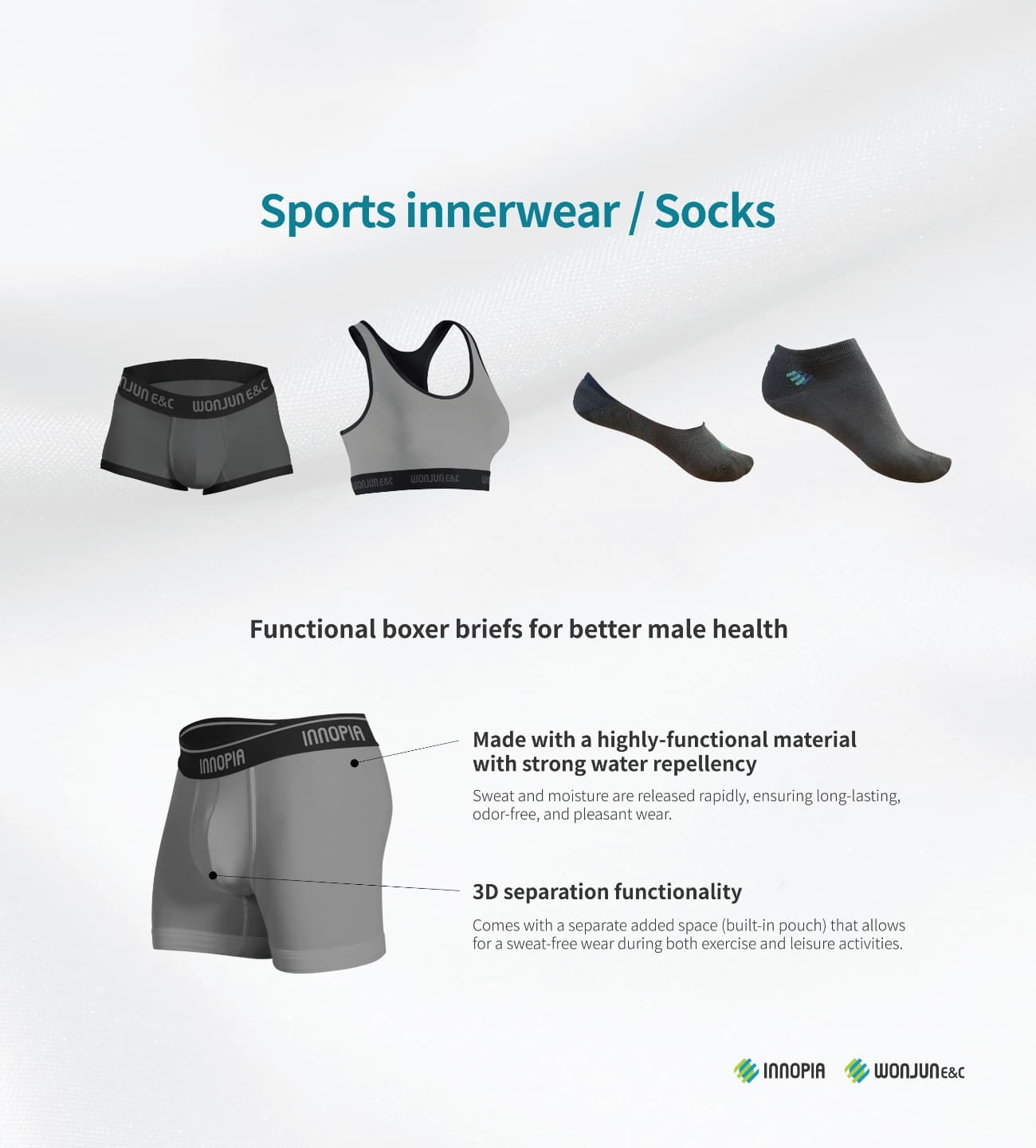 Functional 3D Seperation Underwear