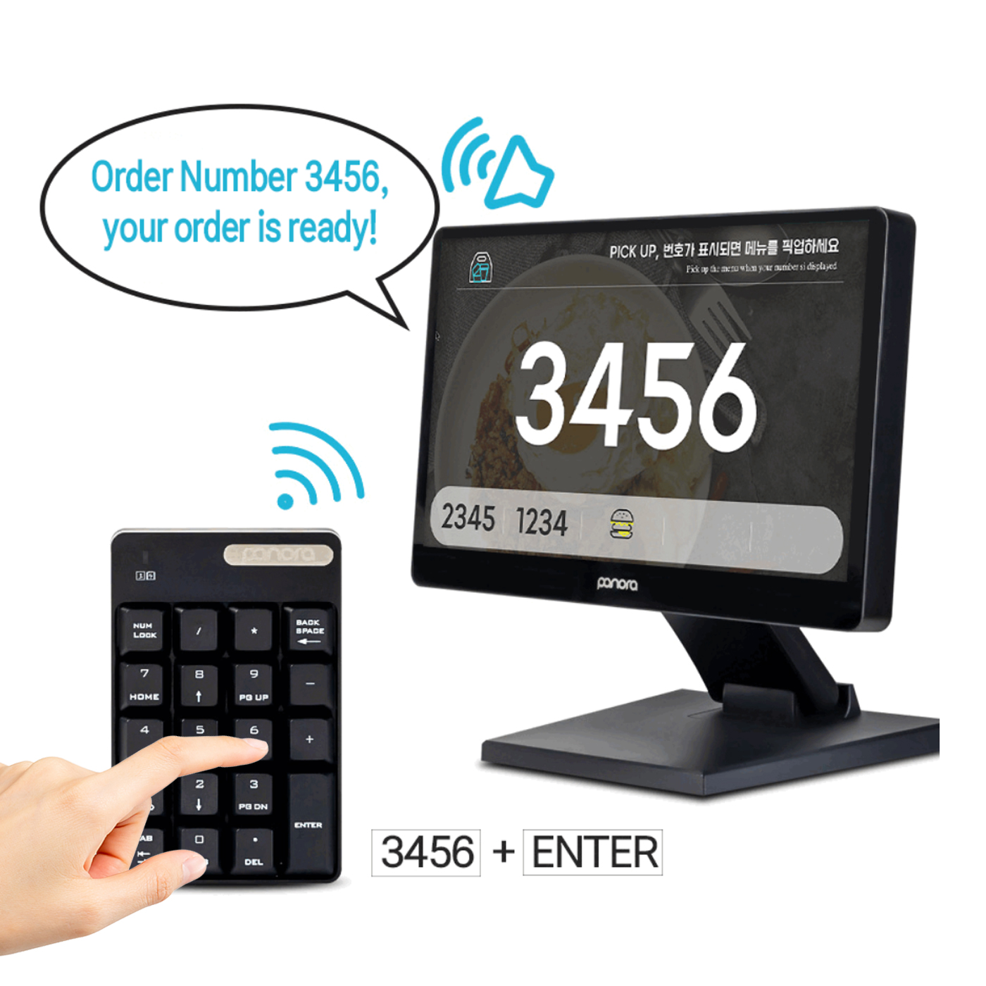 Order Number Display Systems _ORACALL_M14 AIO