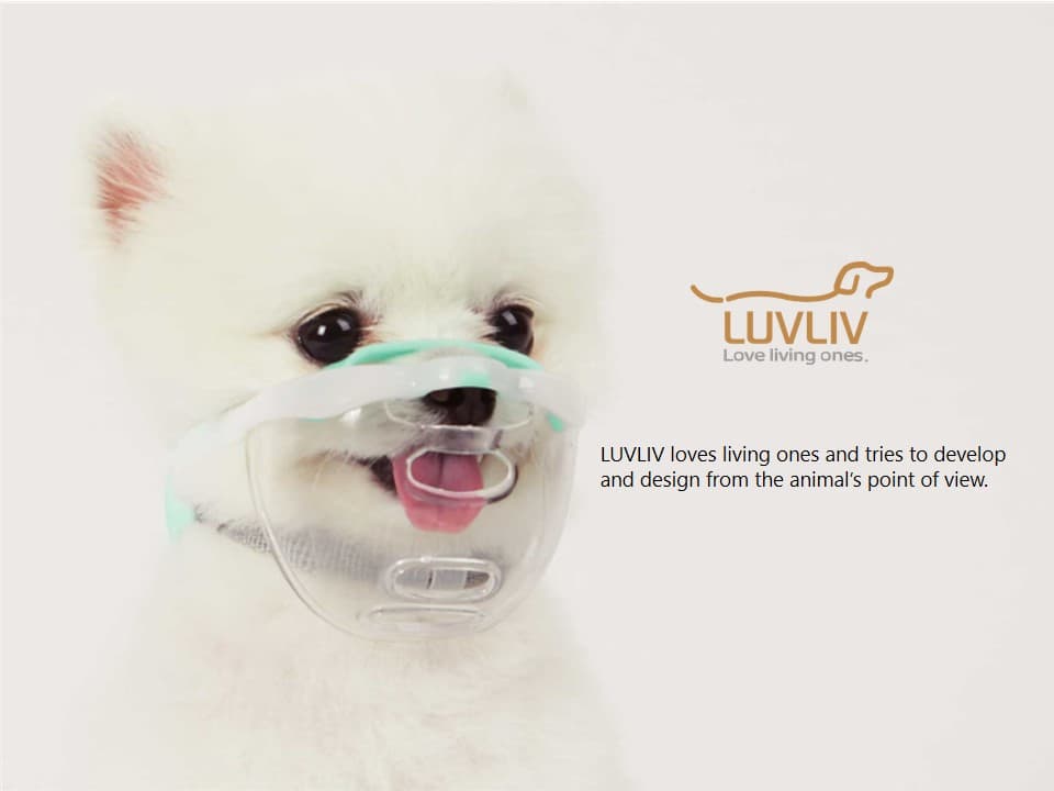 Dog clear mask comport safe secured Korea innovative patent product