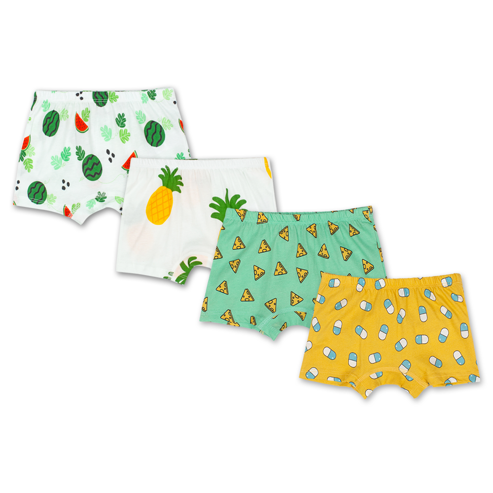 Doridori Little Boys_ Organic Cotton Underwear Undershirt For Kid_ Toddler_ Baby _Boxer Brief set P