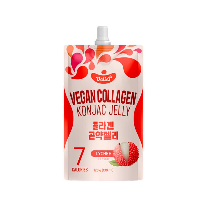 DELIEF Vegan Collagen Konjac Jelly Lychee