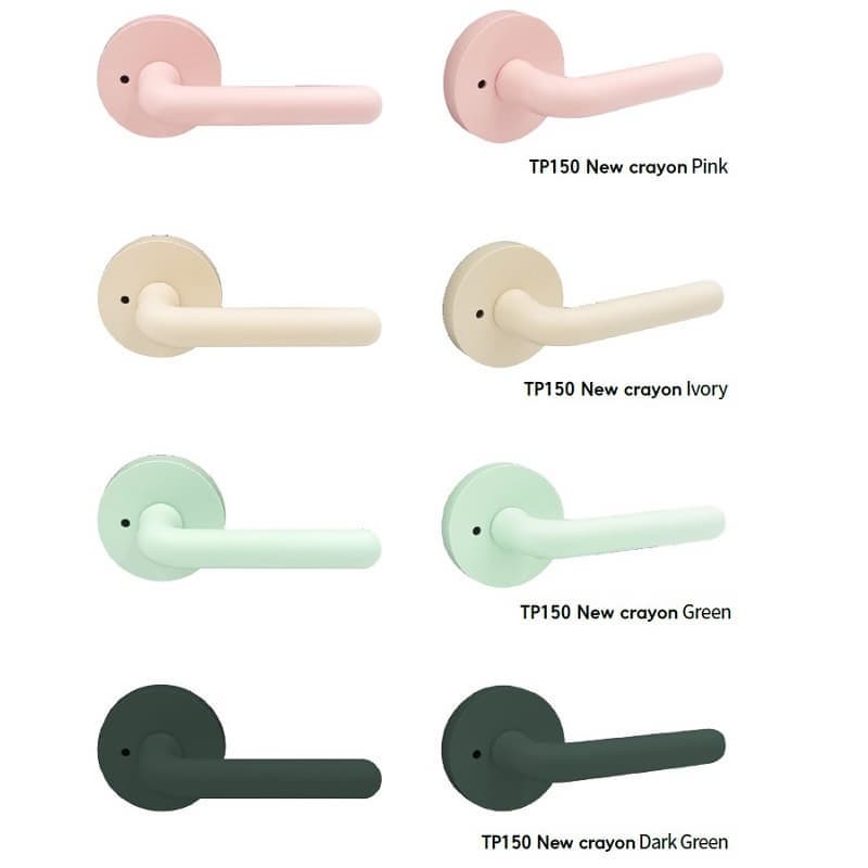 Crayon _ Anti Microbial_ Colorful Door Locks_ Levers_ Handles or Knobs