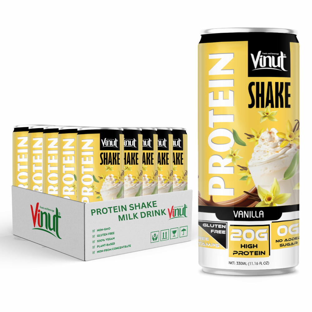 Manufacture Beverage_ Private Label OEM _ 330ml High Protein Shake Drink With Vanilla Power Energy