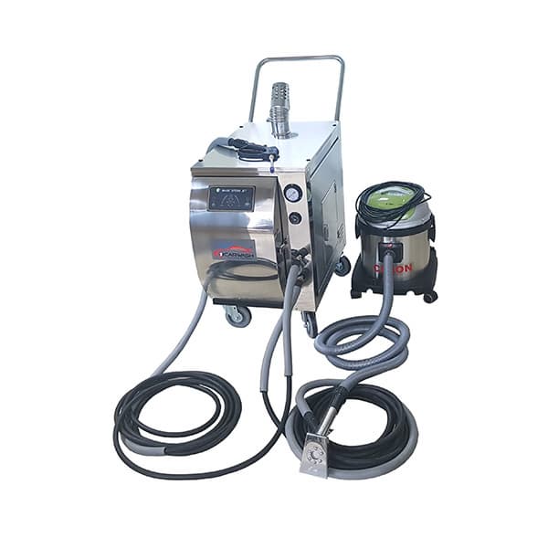 The industrial steam cleaner with vacuum cleaner