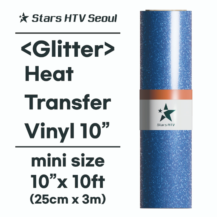 Heat Transfer Vinyl 10__ Glitter _ small size HTV _ 53colors  _ made in Korea _