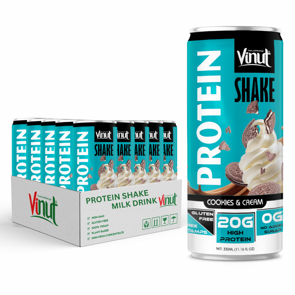 Manufacture Beverage_ Private Label OEM _ 330ml High Protein Shake Drink With Vanilla Power Energy