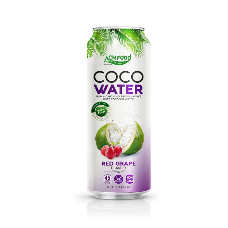 500ml ACM Coconut Water Grape Flavor from ACm Food Supplier