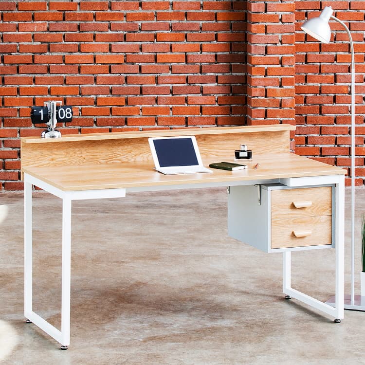 Design_modern_ wooden metal home_office computer desk