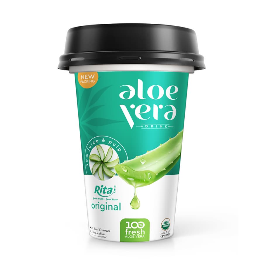 Supplier Aloe Vera Juice Original PP Cup 330ml