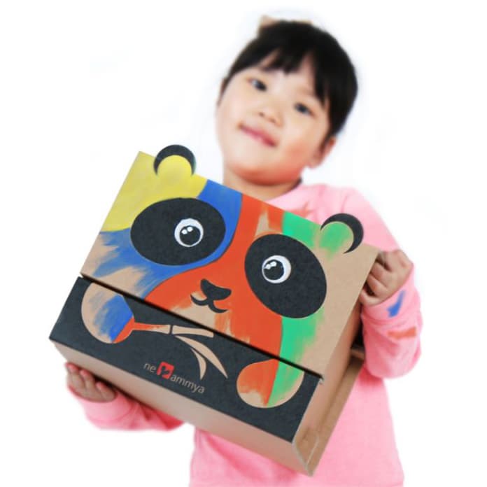 DIY Cardboard Panda Stool for Kids Children Furniture