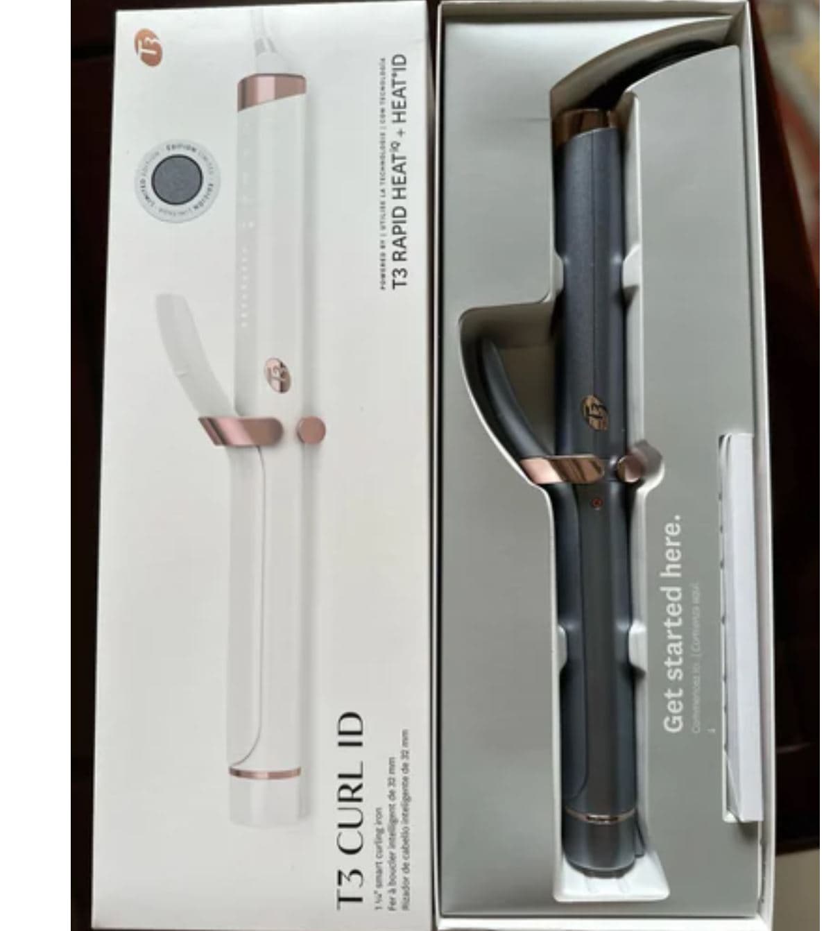 T3 Curl ID 1_25 Smart Curling Iron with Interactive Touch Interface