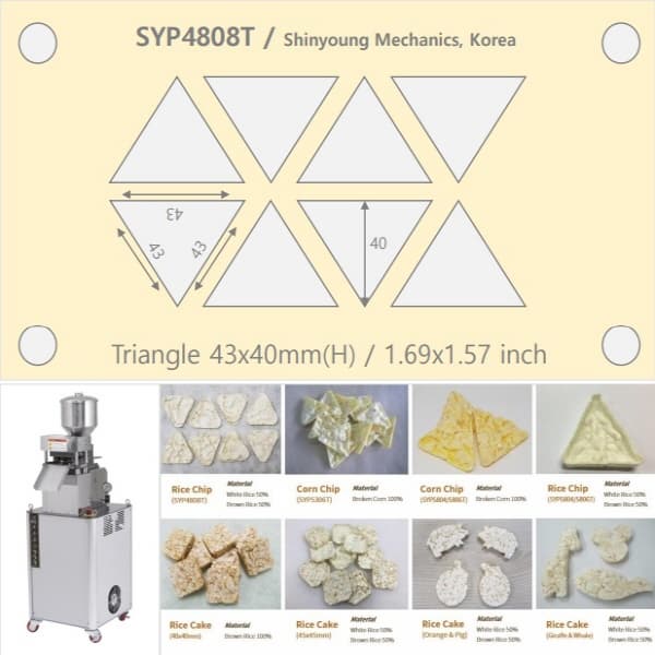 SYP4808T Rice cake machine from Shinyoung Mechanics