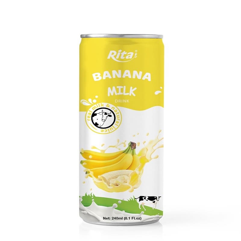 Supplier Banana Milk Drink 250ml Can